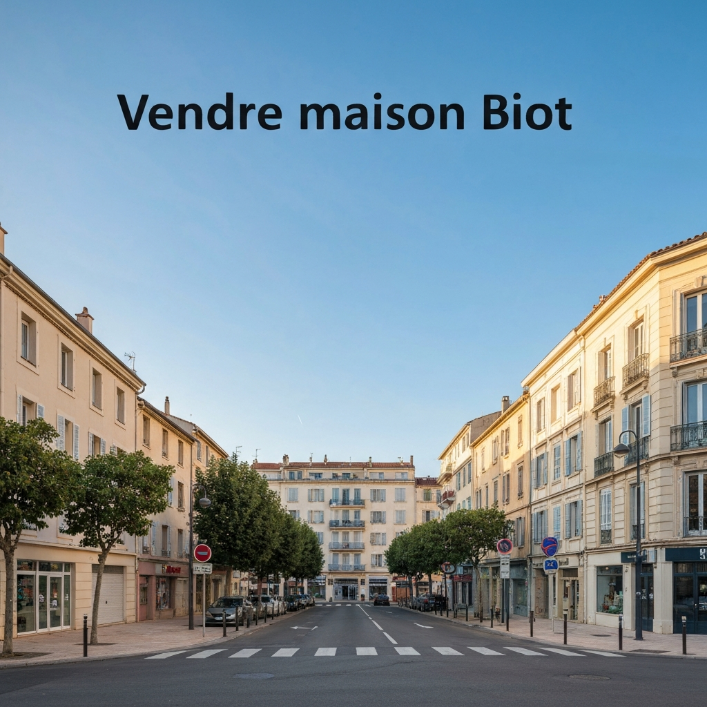 Belle maison à vendre à Biot entourée de verdure